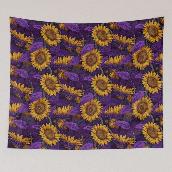 Item preview, Flourishing Sunflower Print  - Retro Flower Floral - Gifts For Couples designed and sold by RoyalStarsPatts.