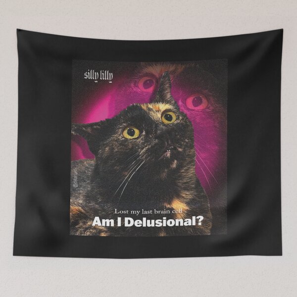 Item preview, Meme Cat Silly Lilly Retro Design designed and sold by dillarrart.