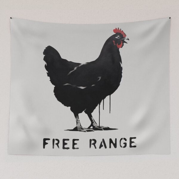 Item preview, Banksy Chicken - Free Range designed and sold by 123ks.