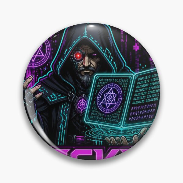 Item preview, Neon Grimoire Hacker Magic Tech Art designed and sold by thabisomthembu.