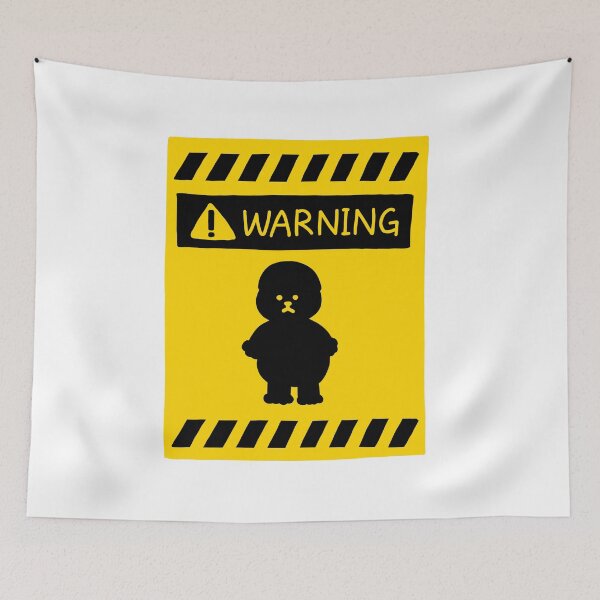 Item preview, warning sign designed and sold by superbaechoo.