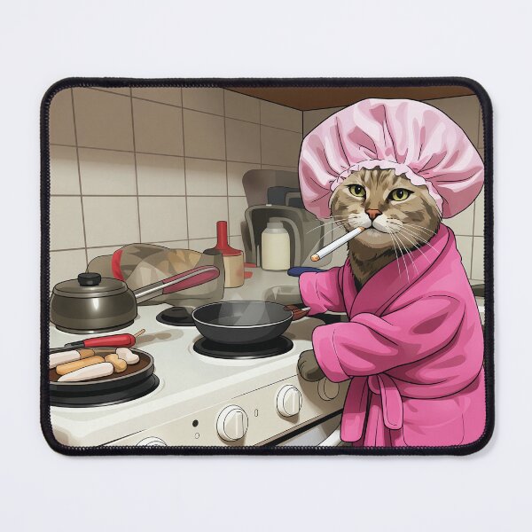 Item preview, Funny Housewife Cat Stupid Brainrot Gift designed and sold by RomeroDane.