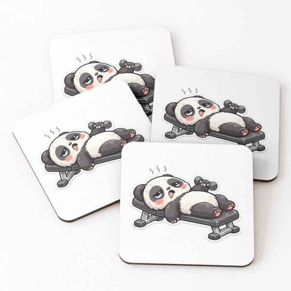 Item preview, Lazy Gym Panda Weightlifting Funny Fitness Humor designed and sold by MIROUZ2000.