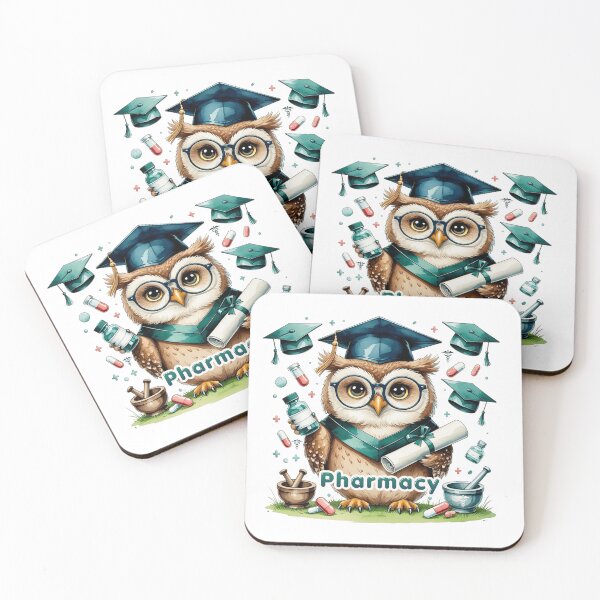 Item preview, Wise Owl Pharmacy School Graduate Art designed and sold by AQUILAKREO.