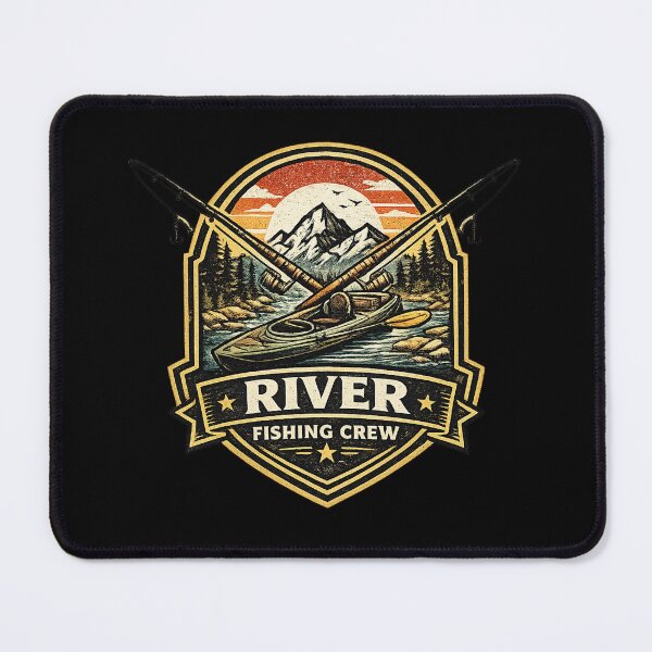 Item preview, River Fishing Crew Kayak Adventure designed and sold by ubeyeart.