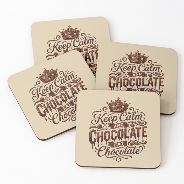 Item preview, World Chocolate Day Funny Gift For Sweet Tooth Lovers – Keep Calm And Eat Chocolate designed and sold by Im-Ara.