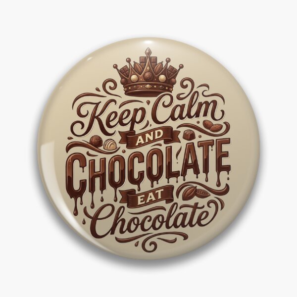 Item preview, World Chocolate Day Funny Gift For Sweet Tooth Lovers – Keep Calm And Eat Chocolate designed and sold by Im-Ara.