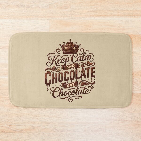 Item preview, World Chocolate Day Funny Gift For Sweet Tooth Lovers – Keep Calm And Eat Chocolate designed and sold by Im-Ara.