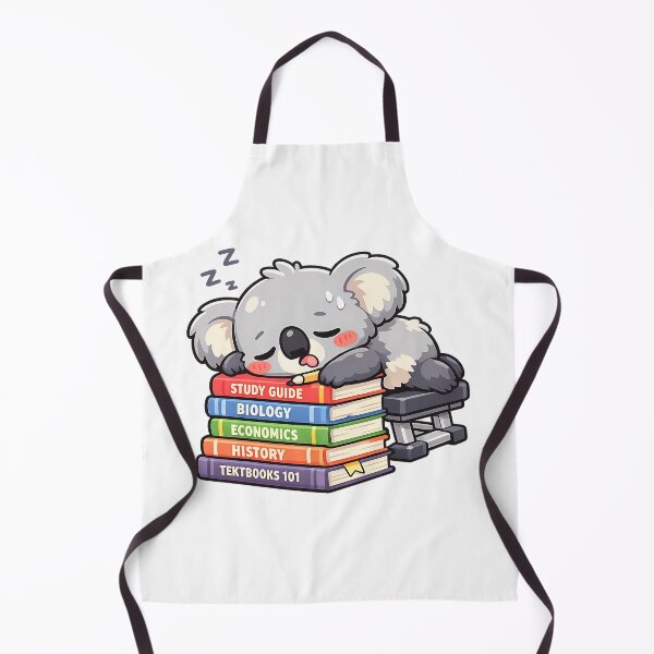 Item preview, Exhausted Student Koala Sleeping On Books College Humor designed and sold by MIROUZ2000.