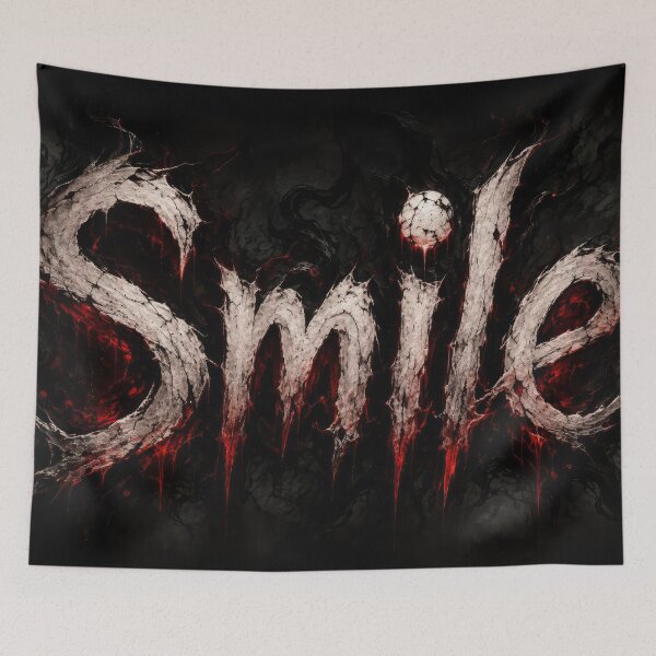 Item preview, Cursed Smile Dark Horror Typography designed and sold by konkapo00.