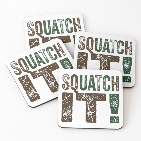 Item preview, SQUATCH IT Rugged Wilderness Distressed Bold Typography designed and sold by DuckOddity.