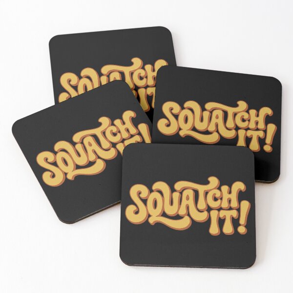 Item preview, SQUATCH IT Retro 70s Groovy Camping Outdoors Typography designed and sold by DuckOddity.