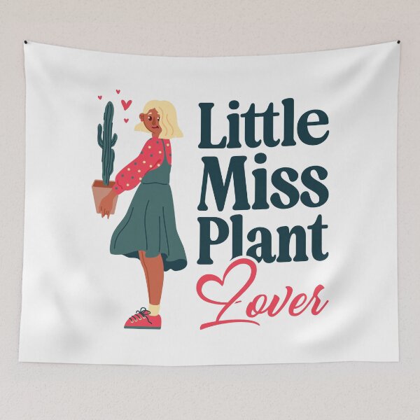 Item preview, Little Miss Plant Lover Cute Cactus Plant Mom Art designed and sold by SP Motif.