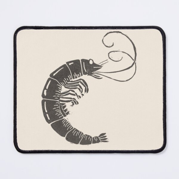 Item preview, Shrimp Blockprint designed and sold by SelmaScribble.