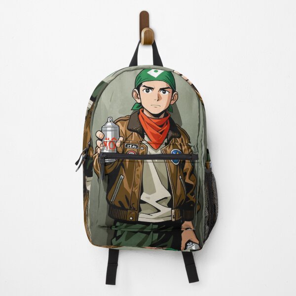 Item preview, Fashion - Man in Brown Bomber Jacket Spray Can Streetwear Anime designed and sold by AnimeShin.