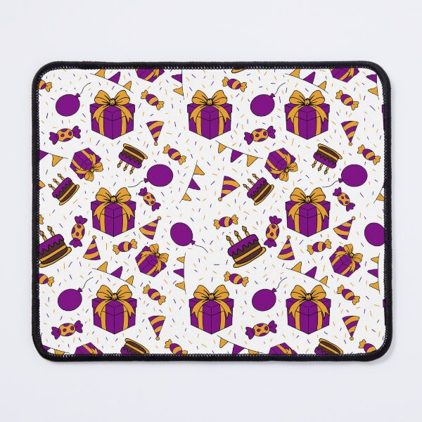 Item preview, Seamless birthday party orange and purple designed and sold by SeamlessArtists.
