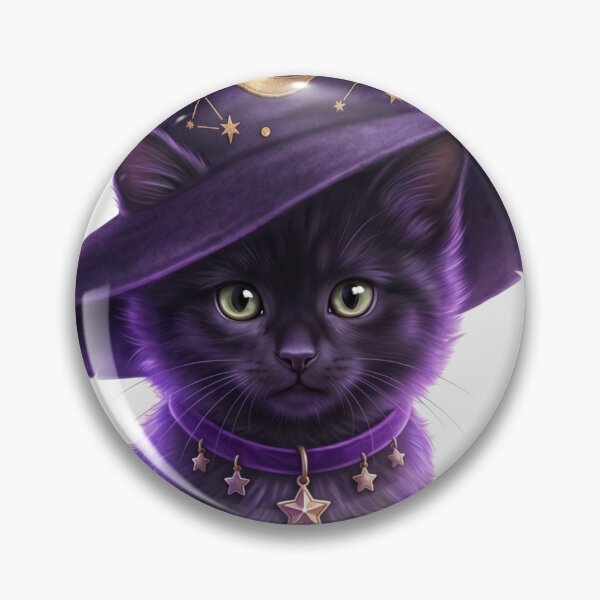 Item preview, Magical Purple Kitten Witchy Aesthetic Art designed and sold by Spiritualwall.