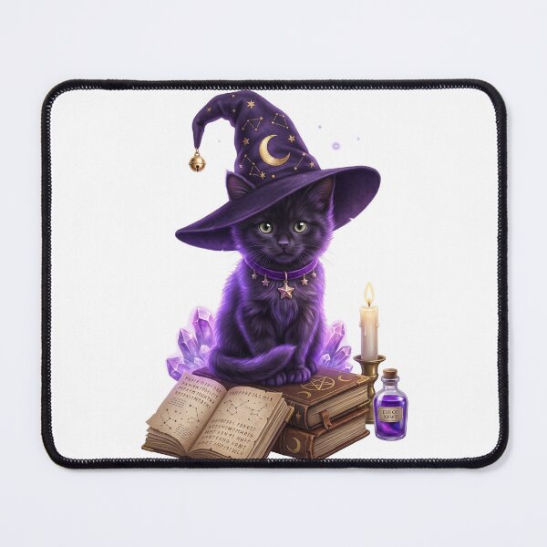 Item preview, Magical Purple Kitten Witchy Aesthetic Art designed and sold by Spiritualwall.