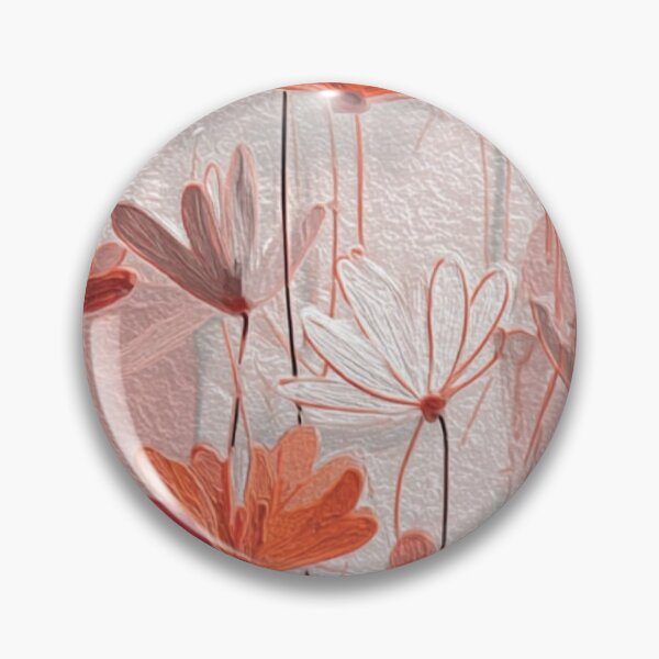 Item preview, Vintage Terracotta Wildflowers Oil Paint Pastel Floral Art designed and sold by LYAN-STORE.