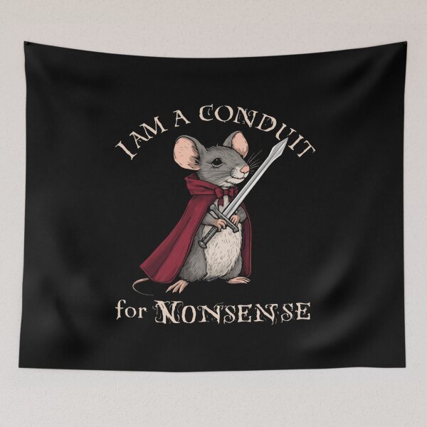 Item preview, I Am A Conduit For Nonsense Fantasy RPG Gamer Mouse designed and sold by HumansStuck12.