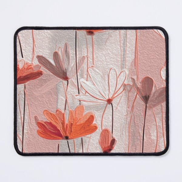 Item preview, Vintage Terracotta Wildflowers Oil Paint Pastel Floral Art designed and sold by LYAN-STORE.