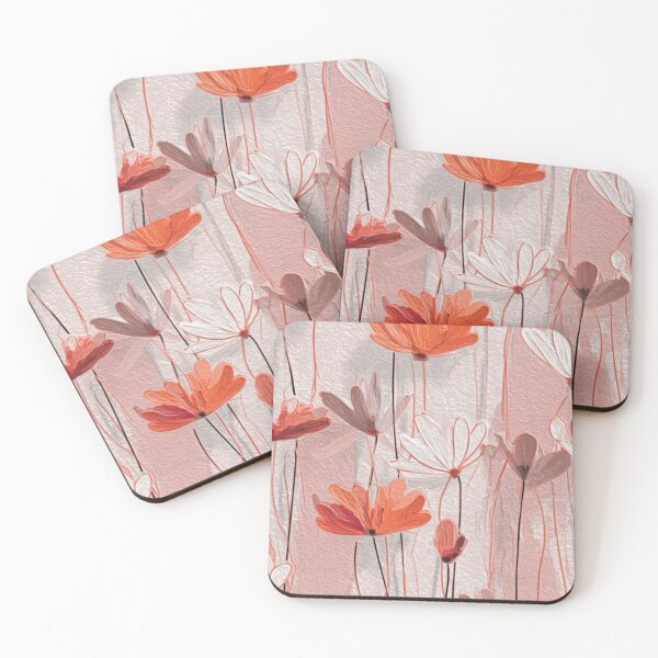Item preview, Vintage Terracotta Wildflowers Oil Paint Pastel Floral Art designed and sold by LYAN-STORE.