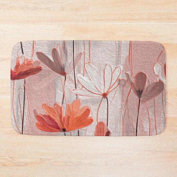 Item preview, Vintage Terracotta Wildflowers Oil Paint Pastel Floral Art designed and sold by LYAN-STORE.