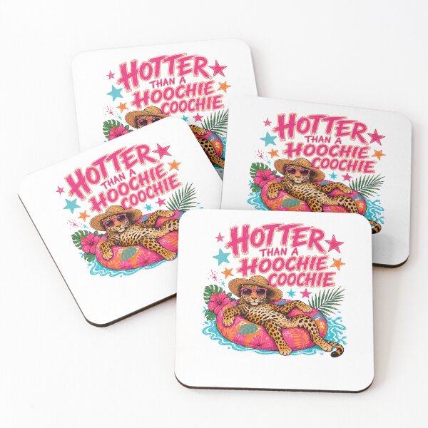 Item preview, Hotter Than A Hoochie Coochie Funny Leopard Pool Party Summer designed and sold by thefirstbroo.