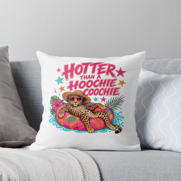 Item preview, Hotter Than A Hoochie Coochie Funny Leopard Pool Party Summer designed and sold by thefirstbroo.