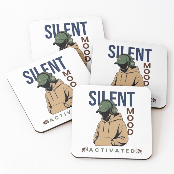 Item preview, Silent Mood Activated Funny Introvert Gamer Boy designed and sold by Northern Glow Art.