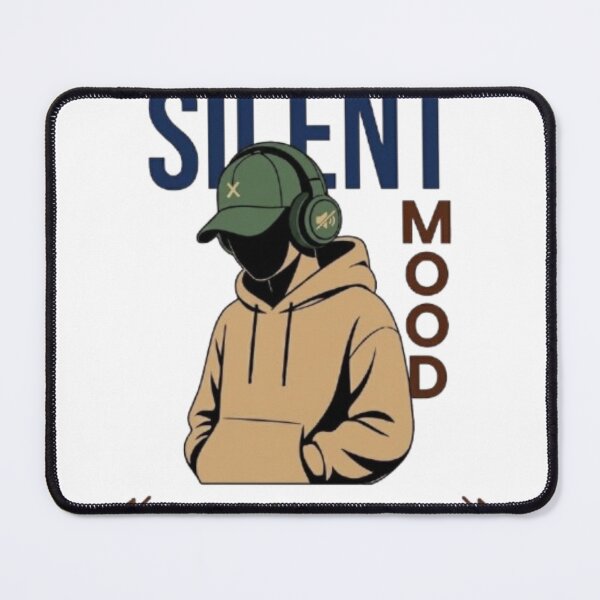 Item preview, Silent Mood Activated Funny Introvert Gamer Boy designed and sold by Northern Glow Art.