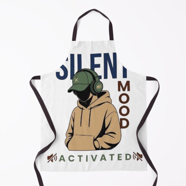 Item preview, Silent Mood Activated Funny Introvert Gamer Boy designed and sold by Northern Glow Art.