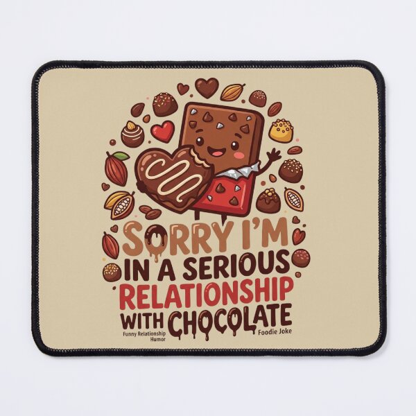 Item preview, Funny World Chocolate Day Gift For Chocolate Addicts – Sorry I'm In A Serious Relationship With Chocolate designed and sold by Im-Ara.