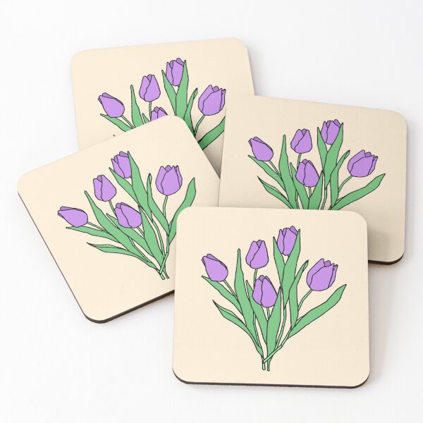 Item preview, Lovely Purple Tulips Bouquet Illustration designed and sold by ubborn.