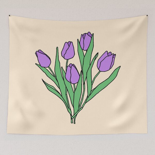 Item preview, Lovely Purple Tulips Bouquet Illustration designed and sold by ubborn.