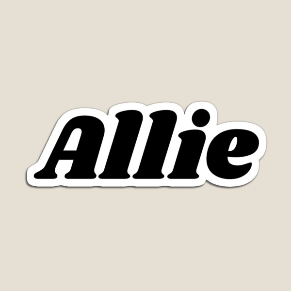 Item preview, Allie Name, Black designed and sold by RedParker.