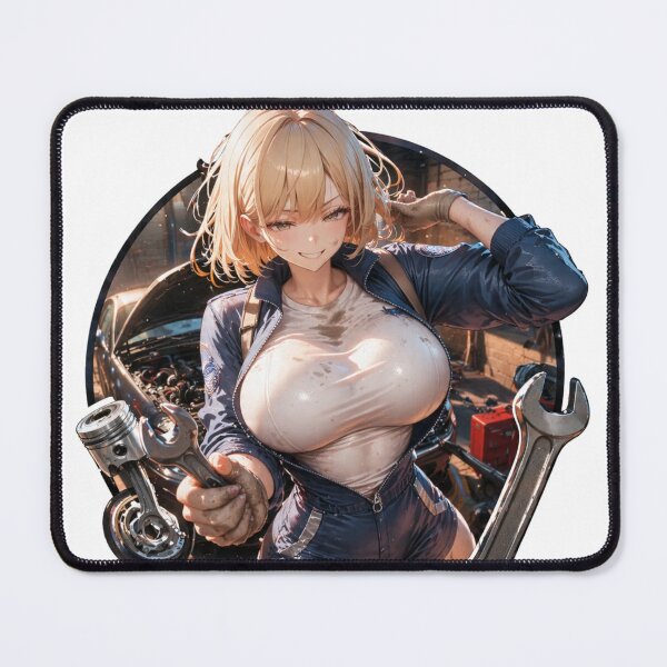 Item preview, Anime Mechanic Girl – Automotive Waifu designed and sold by Ericks0087.