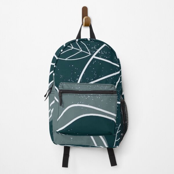 Item preview, Dark Teal Botanical Leaves Pattern Minimalist Line Art designed and sold by LYAN-STORE.