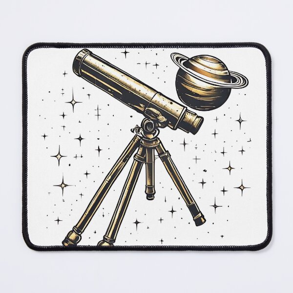 Item preview, Star Gazer: Vintage Telescope Pointing at Saturn R designed and sold by Mercella-Inc.