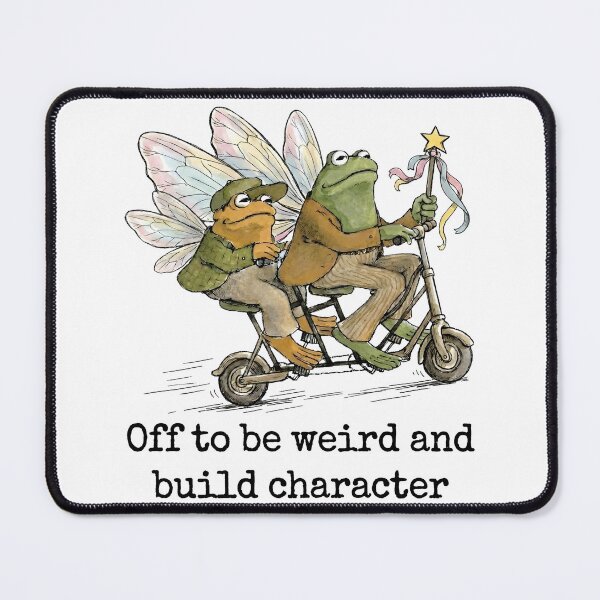 Item preview, Off to Be Weird and Build Character Fairy Frog Scooter designed and sold by gear-posters.