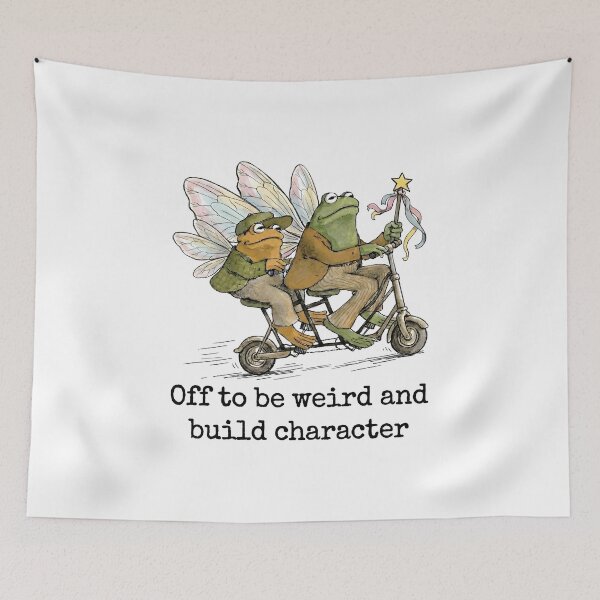 Item preview, Off to Be Weird and Build Character Fairy Frog Scooter  designed and sold by gear-posters.