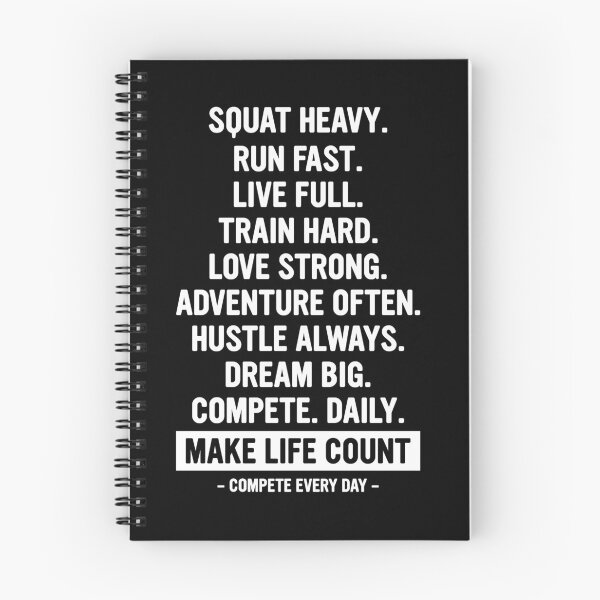 Item preview, Make Life Count Motivational Quote designed and sold by teeperfect.