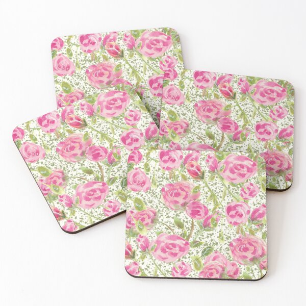 Item preview, Cute and Romantic Pink Watercolour Rose Floral  designed and sold by Clare Walker.