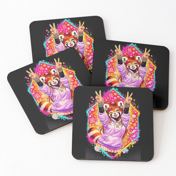 Item preview, Red Panda Furry Kawaii Peace Sign Animal Lover designed and sold by CalyZOam99.
