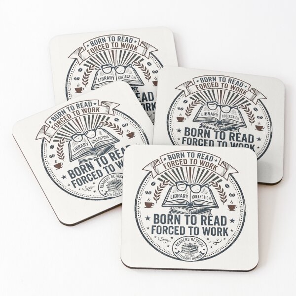 Item preview, Born To Read Forced To Work Funny Reader Tee designed and sold by Amr Darwish Graphic designer.