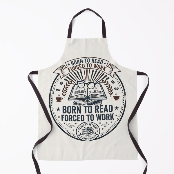 Item preview, Born To Read Forced To Work Funny Reader Tee designed and sold by Amr Darwish Graphic designer.