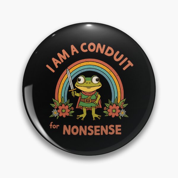 Item preview, I Am A Conduit For Nonsense Frog Dungeons And Dragons Gamer Humor designed and sold by HumansStuck12.