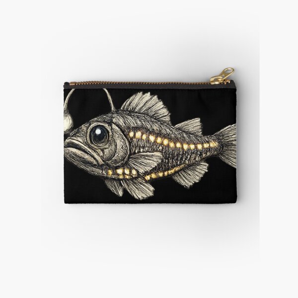 Item preview, Lanternfish fish art - ocean designed and sold by DamioPolArt.