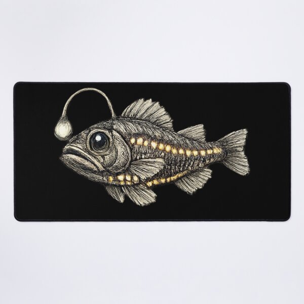Item preview, Lanternfish fish art - ocean designed and sold by DamioPolArt.
