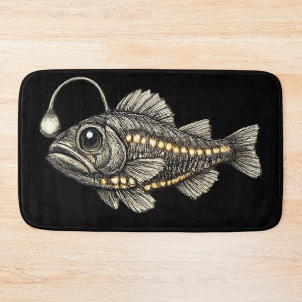 Item preview, Lanternfish fish art - ocean designed and sold by DamioPolArt.